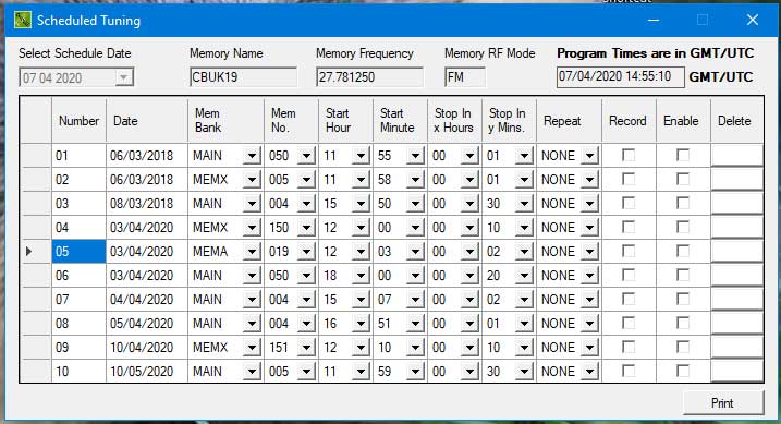 Scheduled Tuning Image Scheduled Tuning Image