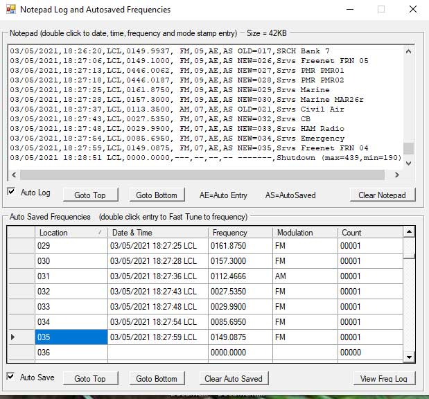 Notepad Log and Autosave form