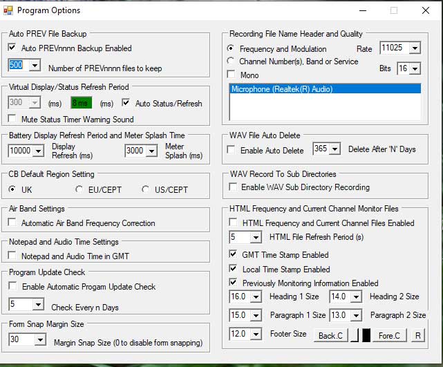 Options Panel Image